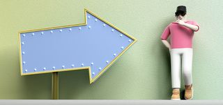 夏季3d卡通人物黄绿小清新C4D背景