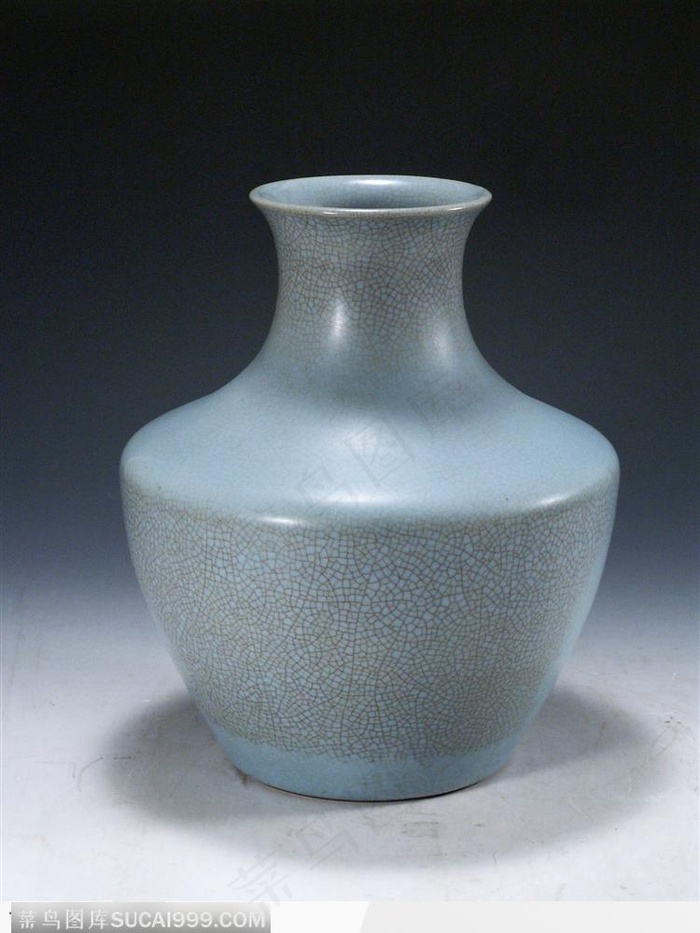 清乾隆·仿汝釉鱼篓尊