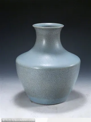 清乾隆·仿汝釉鱼篓尊