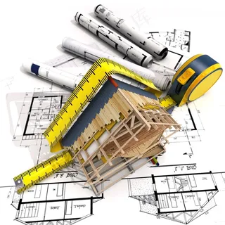 3D建筑与施工图纸