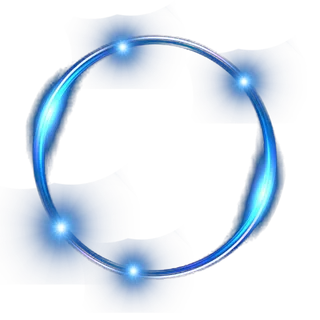 光芒蓝色圆点圆圈科技kv主视觉