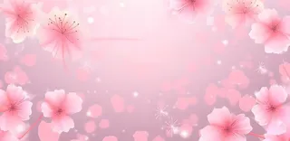 花朵粉色蝴蝶花瓣海报素材背景