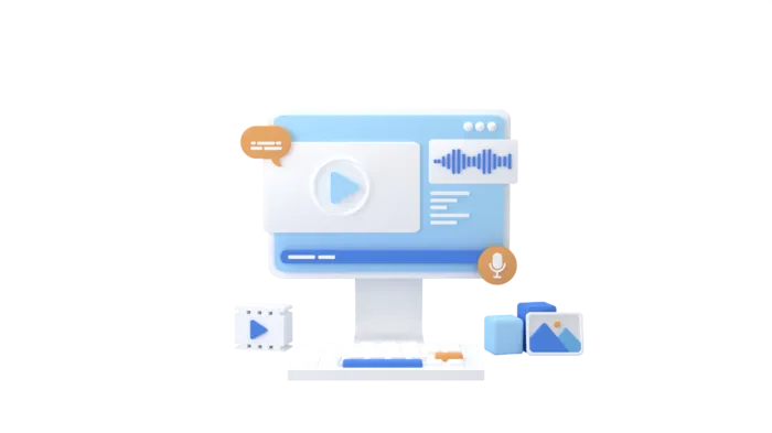 电脑视频参数简约3D数据png图标素材