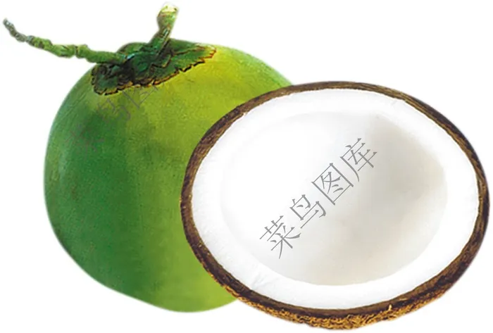 椰子，椰汁高清ai矢量模版下载