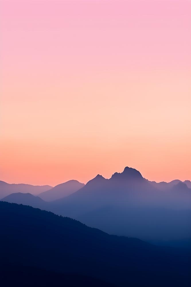 高山云雾意境背景