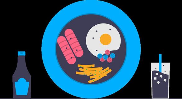 2.5d美食插画小图标素材