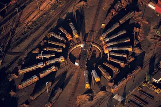 停车场夕阳高清图片