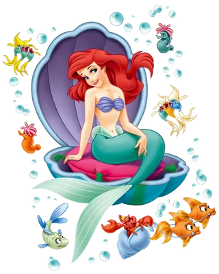 海洋公主卡通素材简笔画