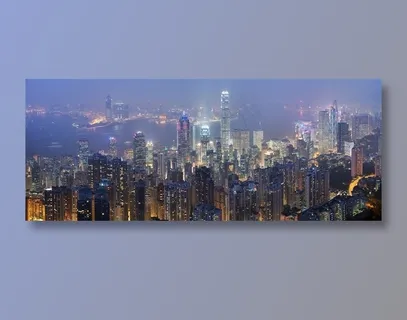 高楼大厦城市建筑风景画