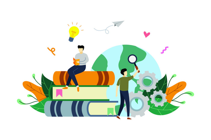 扁平化人物场景办公互联网等距ai矢量设计网页海报UI素材插画