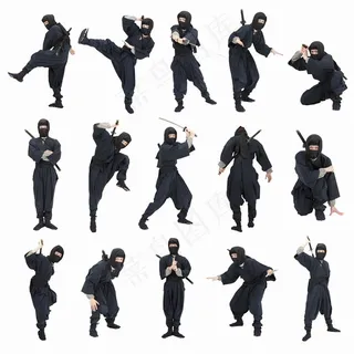 帅气的忍者高清素材图片