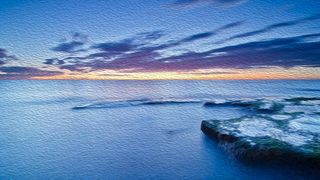 风景画 油画 背景 天空