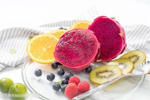 清新文艺水果拼盘摆拍