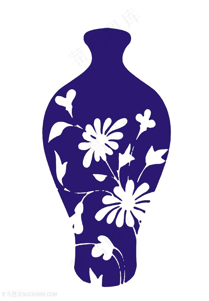 梅花菊花瓷器国粹青花瓷中国风图片