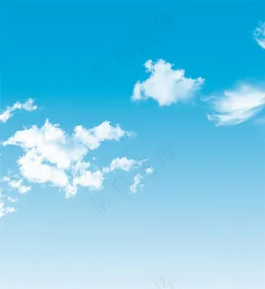 蓝天下的白云图片