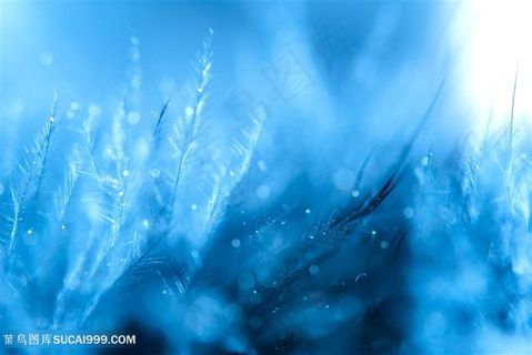 唯美蓝色意境背景