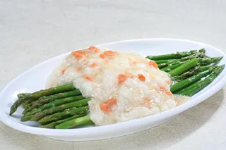 芦笋蟹黄芙蓉贝 38元