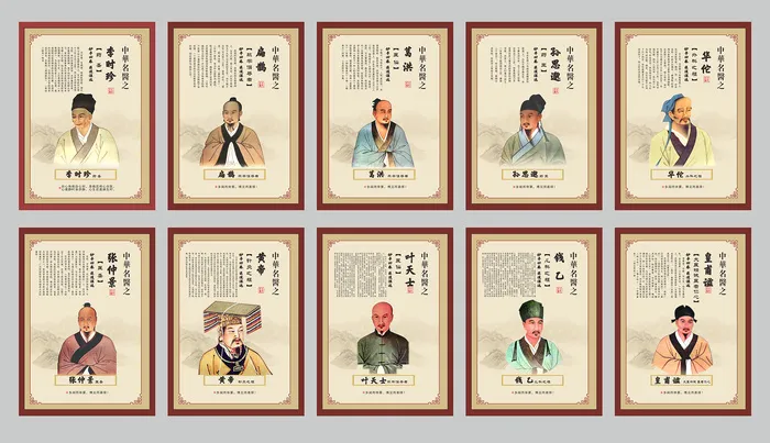 中华名医宣传画
