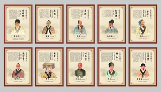 中华名医宣传画