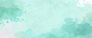 绿色水彩斑驳背景
