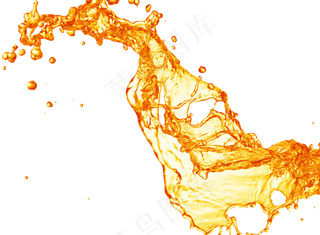 橙汁喷溅 png免扣元素