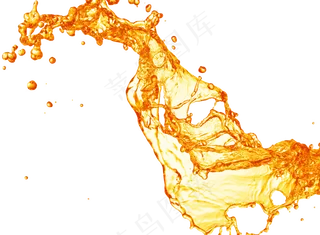 橙汁喷溅 png免扣元素