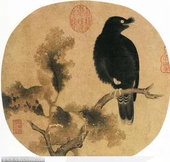 花鸟篇-树枝上的乌鸦 花鸟篇-树枝上的乌鸦