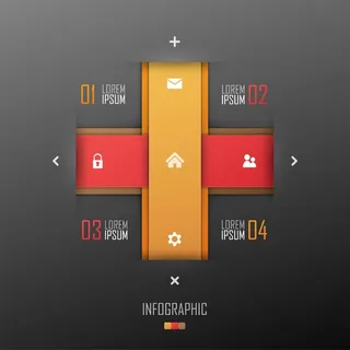 免抠潮流彩色标贴