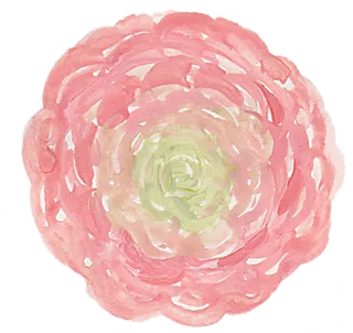 唯美森系手绘水彩花朵 免抠