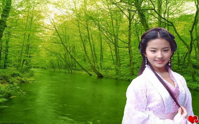 女人背景 