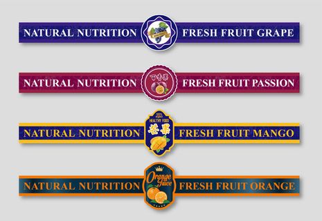 腰封水果不干胶标签贴纸