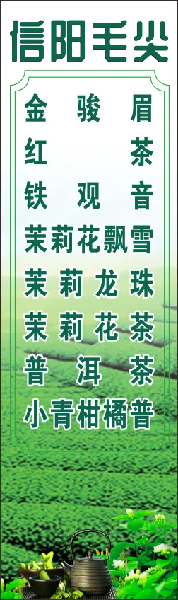 信阳毛尖 cdr矢量模版下载
