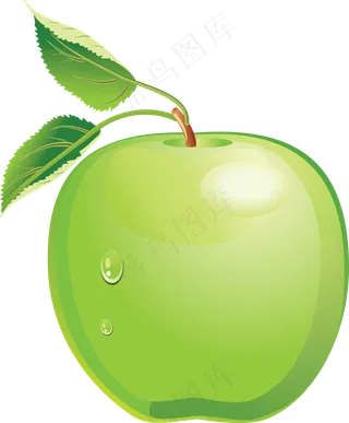 多汁的 苹果 清新 绿苹果 水果 免抠
