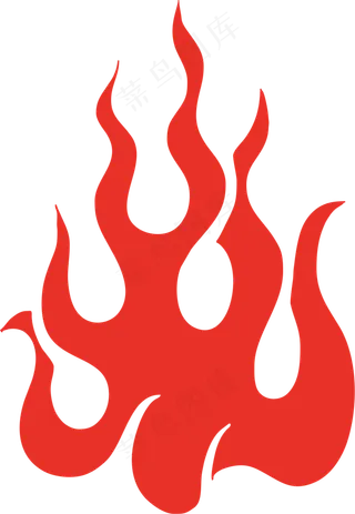 红色火苗图案