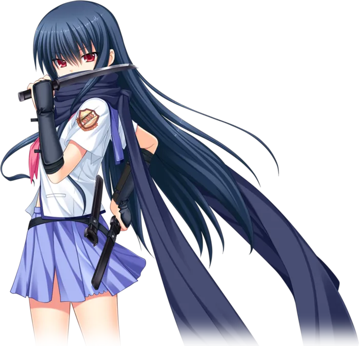 长发女孩素材卡通简笔人物