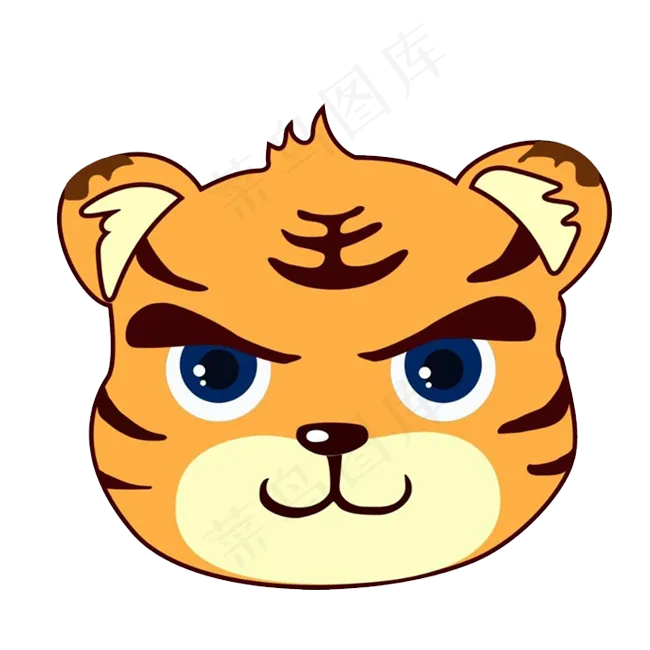 卡通老虎头