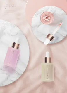 电商广告系美化妆品粉色海报