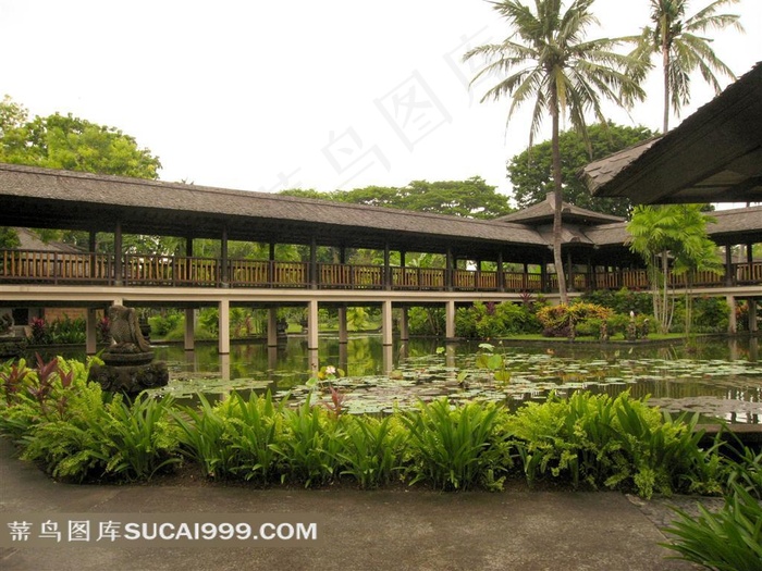 印尼巴厘岛亚洲古典园林景观