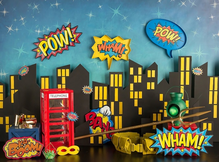 儿童照相拼接背景