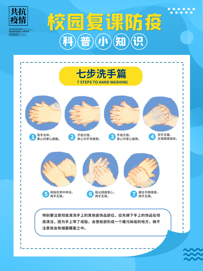 医疗学校园防疫病毒传播疫情防控宣传易拉宝设计模板海报素材psd模版下载