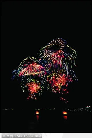 水面升起的烟花01