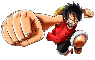 路飞卡通人物简笔素材