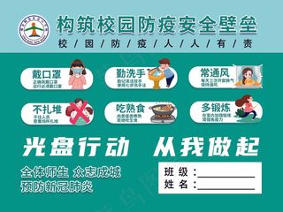 光盘行动 校园防疫