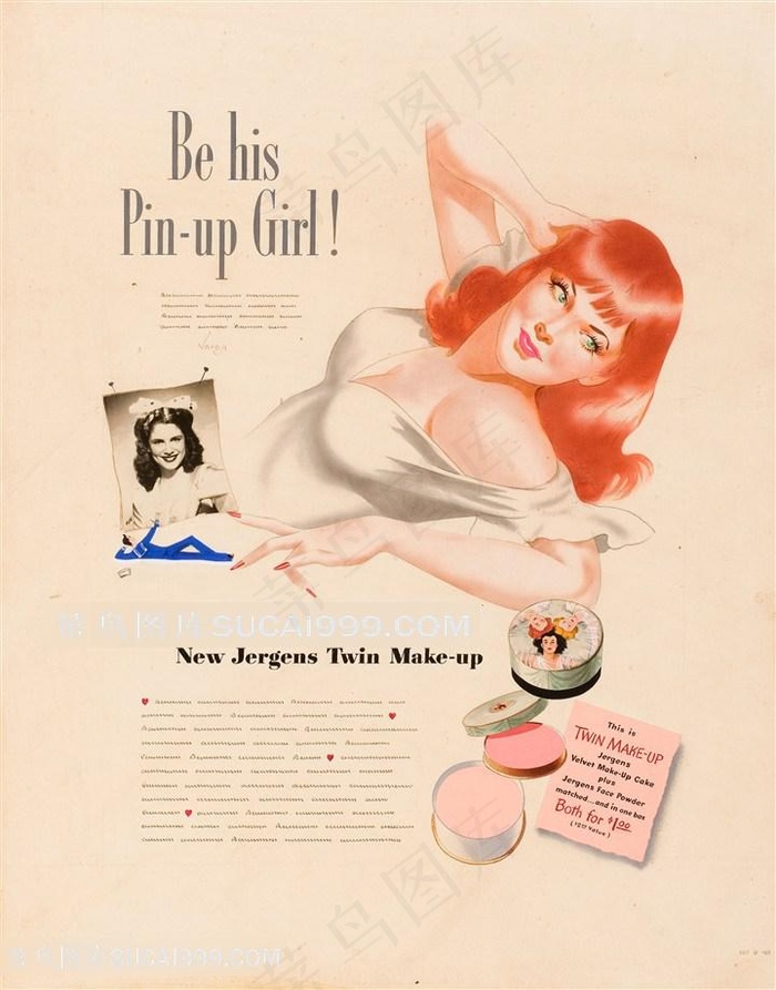 美人图唯美美女插画装饰画