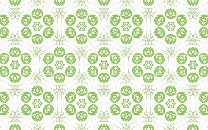 绿色花卉平铺纹理花布图案