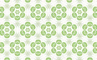 绿色花卉平铺纹理花布图案