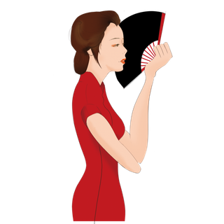 传统旗袍美女 (85)