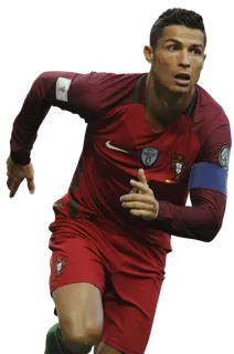 足球运动员踢球射门免抠