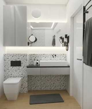 浴室现代简约风格特写场景近景(83)