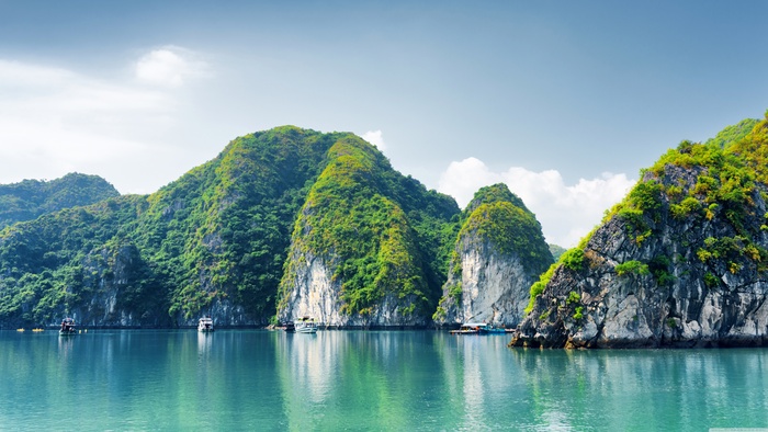 高清山水河流
